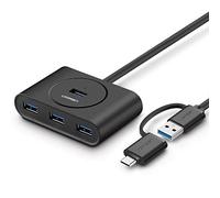 UGREEN HUB USB 3.0 + USB-C 3.1 4-Ports OTG (Black)