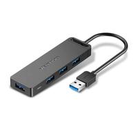 VENTION MacBook USB Adapter, 6-in-2 Mac Hub with Dual USB C, Removable Magnetic USB-C Connector, PD 140W / 8K @ 240Hz / 80Gbps Max, Compatible with All Laptops/iPads, Black