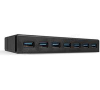 Lindy 43228 hub & concentrateur USB 3.2 Gen 1 (3.1 Gen 1) Type-A 5000 Mbit/s Noir