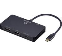 Hub USB 3.1 Renkforce RF-USBHA-480 4 ports avec fiche mâle USB-C noir (métallisé)