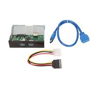 Hub USB 3.1 sur Panneau Avant, hub d'accueil sur Panneau Avant PC avec 4 Ports en aval, hub USB 3.1 Gen 2 en Alliage d'aluminium pour Ordinateur de Bureau, Prend en Charge Le