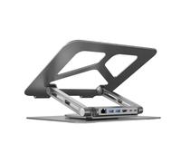 Hub USB 3.1 Type C 2 Ports USB 3.0 RJ45 HDMI 4K PD 100W avec Support pour Ordinateur Portable