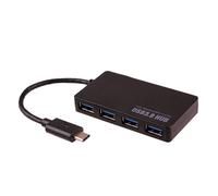 Hub USB 3.1 type-c vers 4 ports Usb 3.0 et 2 ports BC 1.2 avec prise d'alimentation, compatible Thunderbolt, noir, HOPE R