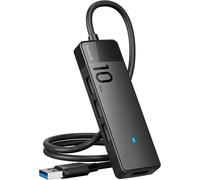 Hub USB 3.2 avec 4 Ports USB A,Hub Adaptateur USB avec Câble 50cm,10Gbps Hub Ultra Fin pour Ordinateurs Portables,PC,MacBook Pro/air,iMac,PS4,Surface Pro