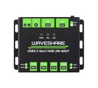 HUB USB 3.2 de qualité industrielle commutable, deux hôtes extensibles, 4 ports USB, 2 entrées et 4 sorties multi-protections Hub USB de qualité industrielle avec ports étendus Hub USB pour plusieurs