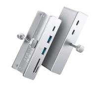 Hub USB 3.2, Extension à 6 Ports, avec connecteur d'alimentation, protocole 10 Gbps, Vitesse de Transmission, Lecteur de Carte SD TF(6-in-1 10Gbps)