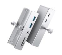 Hub USB 3.2, Extension à 6 Ports, avec connecteur d'alimentation, protocole 10 Gbps, Vitesse de Transmission, Lecteur de Carte SD TF(6-in-1 5Gbps)