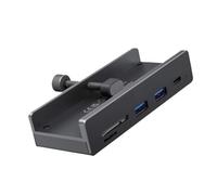 Hub USB 3.2, Extension à 6 Ports, avec connecteur d'alimentation, protocole 10Gbps, Vitesse de Transmission, Lecteur de Carte SD TF(MH5PC-10-BK)