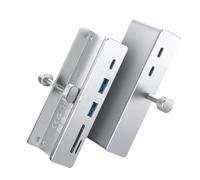 Hub USB 3.2, Extension à 6 Ports, avec connecteur d'alimentation, protocole 10Gbps, Vitesse de Transmission, Lecteur de Carte SD TF(MH5PC-10-SV)