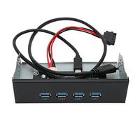 Hub USB 3.2 Panneau Avant, 5,25 Pouces 4 Ports Hub USB Panneau Avant avec 4 USB3.2 GEN2, Panneau Avant de Lecteur Optique 10 Gbit/s pour 7/8/10/2003, Linux