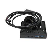 Hub USB 3.2 sur Le Panneau Avant, Lecteur de Disquettes Iron Shell avec Ports USB3.0 et Interface Audio, Prise en de 8, 10, 11, pour