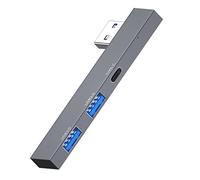 Hub USB 3 ports en alliage d'aluminium USB 2.0 étendu type C/USB PD Splitter adaptateur prise pour ordinateur portable