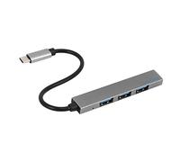 Hub USB 4 en 1 USB-C adaptateur avec 4 ports USB 3.1 pour Pro T-809A Gris