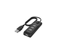 Hama Hub USB multiport Data (4 ports, USB 2.0, Vitesse de Transfert de Données 480 Mbit/s, Interrupteur Marche/Arrêt, Témoin de fonctionnement à LED,Garantie 10 ans,Plug et Play,Compact, Robuste) Noir