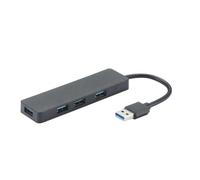 Hub USB 4 ports USB 3.2 gen 1 (USB 3.0) pour PC vitesse de transfert jusqu'à 5Gbps - 15 cm - sans alimentation - noir