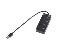 Hub USB 4 ports USB répartiteur USB portable pour ordinateur portable, PC, lecteur USB haute vitesse