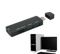 Hub USB 5 en 1 | Adaptateur multi-ports USB | Adaptateur USB portable multi-ports, hub de données ultra fin pour clé USB, disque dur mobile, ordinateur portable, PC, imprimante