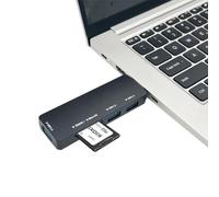 Hub USB 5 en 1, répartiteur de hub USB 3.0 - Extenseur de Port USB 5 en 1 Portable et Robuste - Station d'accueil USB C Portable pour Ordinateur Portable, PC, imprimante