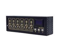Hub USB 6 ports pour ordinateur portable avec interrupteurs individuels, écran LCD, port USB, extension pour PC et ordinateur