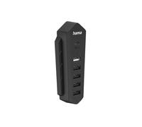 Hub USB 6en1 pour Playstation 5, 6 ports (1x USB-C, 5x USB-A), noir