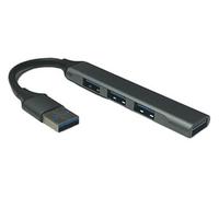 Hub USB A 3.0 avec 1 Port USB 3.0 et 3 Ports USB 2.0, idéal pour étendre Les connexions et Utiliser Plusieurs appareils simultanément.