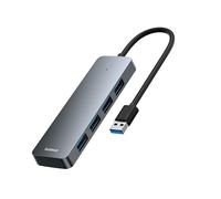 Bas192.- airies USB 3.0 4 ports ABS pour ordinateur portable, adaptateur multi-séparateur pour Xiaomi, Lenovo, Macbook, PC, accessoires informatiques USBA to USB3.0 Grey