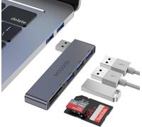 Hub Usb, Adaptateur Multiport Usb 5 En 1, Extendeur Type A 1×Usb3.0, 2×Usb2.0, Lecteur De Carte Mémoire Usb Pour Sd, Micro Sd, Sdhc, Sdxc, Ordinateur Portable, Pc, Souris, Clavier, Clé Usb