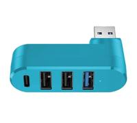 Hub USB - Adaptateur Multiport USB | Splitter du Port avec Conception De Rotation Flexible Et Prend en Charge Un De Données Rapide De 5 Go | SPIRTER 4-Port 3.0 pour Connecter Plusieurs Appar