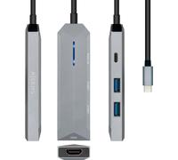 Hub USB Aisens ASUC-4P002-GR Gris 100 W (1 pièce)