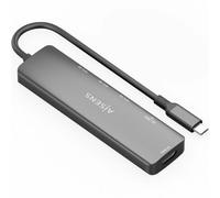 Hub USB Aisens USB-C DOCK 6 EN 1 Gris