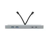 Hub USB amélioré adapté pour Y 27 W Chargeur intérieur rapide Station d'accueil USB intelligente Shunt Hub Accessoires Station d'accueil rapide Chargeur intérieur Station intelligente C-avec-Ethernet