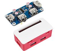 Hub USB avec boîtier ABS pour Raspberry Pi Zero 2 W/2 WH/Zero, 4 ports USB 2.0, anti-poussière