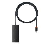 Baseus Hub USB Lite WKQX030101 4x USB‑A 3.0 5Gb/s Noir