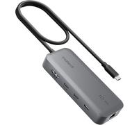 Hub USB C 10 en 1, Adaptateur USB 3.2 C Double Moniteur ver HDMI 4K, USB C 4K Vidéo+Données, 100W PD, 2*10Gbps USB C, 2*USB3.0 A, RJ45, Lecteur de SD/TF, Câble 50cm, Pour Windows, Linux, MacOS