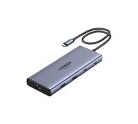 hub usb-c 10-en-1 ugreen cm639 ¿ station d'accueil avec 2 hdmi, rj45 ethernet, usb, lecteur sd/tf et power delivery 100w