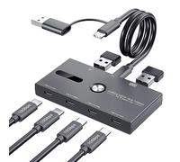 Hub USB C 10 Gbit/s, répartiteur USB C vers USB C et USB A pour PC, ordinateur portable, MacBook Pro/Air, iMac, Surface Pro, Chromebook, etc. (hub uniquement, ne prend pas en charge le