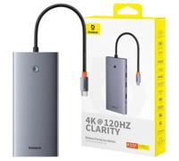 Hub USB-C 13 en 1 - BASEUS - HDMI DP VGA - Gris - Multi-port - 13 Ports