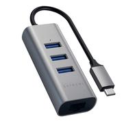 Satechi Type-C 2-in-1 3 Port USB 3.0 Hub & Ethernet space gray - ST-TC2N1USB31AM
