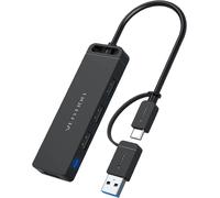Hub Usb C 3.0 - 4-Port Multi Usb Data Hub Ultra Fin Avec Power Pour Macbook Ordinateur Mac Mini/Pro, Pc/Clés Usb/Surface Pro/Xps/Ps5/Ps4/Disques Durs Externes - 15Cm