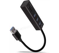 Hub USB-C 3.0 Axagon iHMA-CR3A - 3 ports USB-A + lecteur de cartes (Noir)