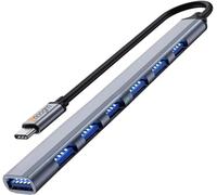 Hub USB C 3.0, hub USB C multi-ports pour MacBook Pro, adaptateur USB C vers USB 7 ports compatible avec iPhone 15, Samsung Galaxy S23, iPad Pro, Chromebook, Pixelbook, Dell XPS, ordinateur portable