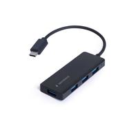 Gembird Concentrateur USB-C UHB-CM-U3P4-02 4 ports USB 3.1 Gen 1 de bureau Noir