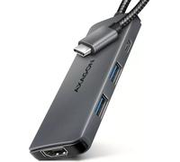 Axagon Hub USB HMC-5H8K – 2x USB-A, 1x USB-C, HDMI 8K, USB 3.2 Gen 1, PD 100W, câble USB-C 15 cm