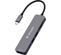 Hub USB-C 3.2 Verbatim Essentials - 6 ports (Gris)
