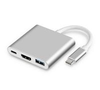 Hub USB-C 3-en-1 avec HDMI, USB 3.0 et chargement PD