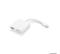 Hub USB-C 3-en-1 - LENOVO - GX90T33021 - HDMI/VGA/USB - Support 4K/1080p - Noir