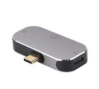 Hub USB C 3 en 1, PD 100W 4K 60Hz Type C Mâle vers Mini DP Type C Femelle Station d'accueil pour Windows, pour Android, pour OS X