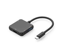 Hub USB C 4 en 1, adaptateur USB C à charge rapide, sortie HDMI 4K, hub multi-ports de type C, compatible avec souris, clavier, projecteur, DHTV, moniteur, MacBook, Surface