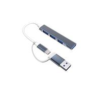 HUB USB-C 4 EN 1 AVEC ADAPTATEUR USB-C FEMELLE VERS USB-A MALE