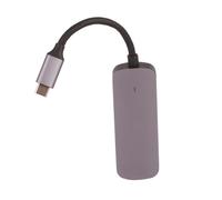 Hub USB-C 4-en-1 polyvalent, amplificateur de transfert de données pour vos besoins multitâches, conception en aluminium assurant durabilité et